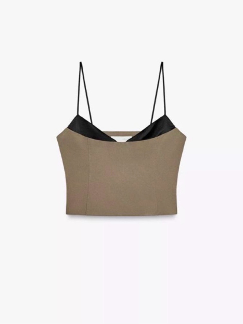 Zara Contrasting Crop Tank